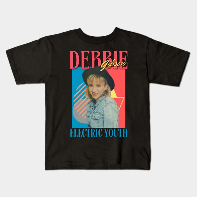 Debbie Gibson Vintage 1987 // Electric Youth Original Fan Design Artwork Kids T-Shirt by A Design for Life